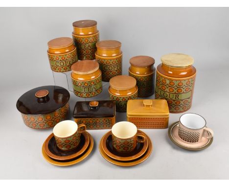 A Collection of Hornsea to Comprise Bronte Storage Pots, Cups and Saucers etc