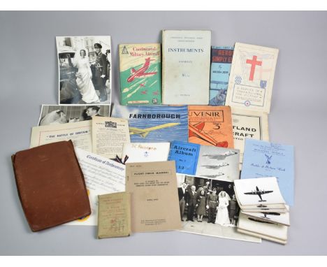 A Collection of Vintage Aircraft Printed Ephemera, Spotting Cards, Semaphore Etc