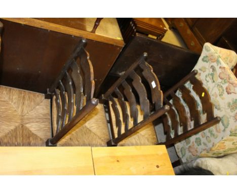 Four rush seated ladder back chairs 