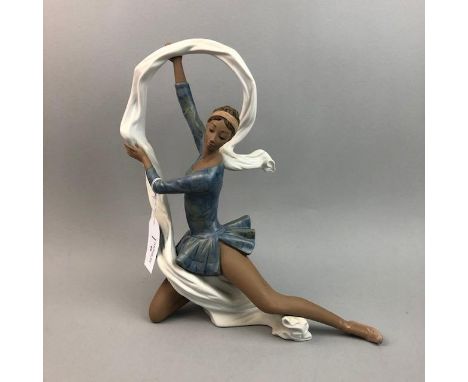 LARGE NAO FIGURE OF A BALLET DANCER, approximately 34cm high