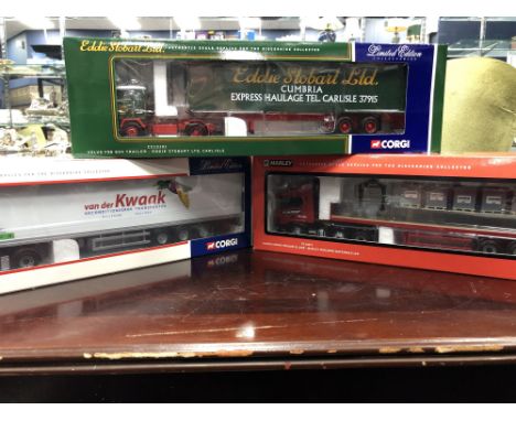 EDDIE STOBBART CUMBRIA MODEL TRANSPORTER, along with 4 others (5)