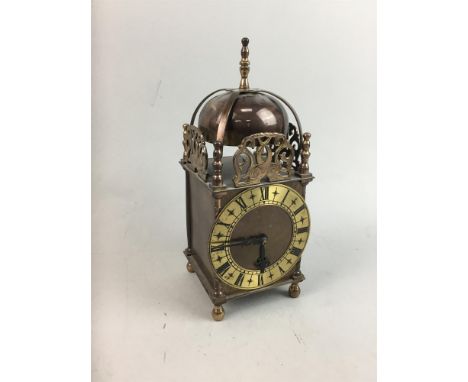 REPRODUCTION SMITHS BRASS LANTERN CLOCK
