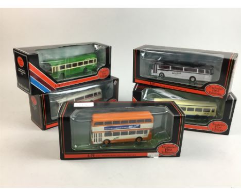 LOT OF DIE CAST EXCLUSIVE FIRST EDITIONS MODEL BUSES, each in box (27)