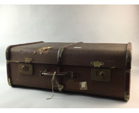 VINTAGE TRAVEL TRUNK, along with a collection of vintage books