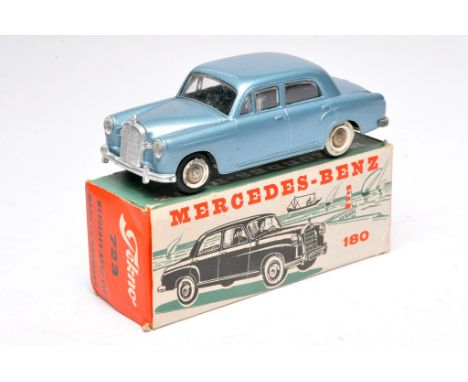Tekno no. 723 Mercedes Benz 180. Metallic light blue. Displays generally very good, albeit some marks to wheels. In good box.