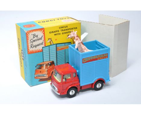Corgi No. 503 Chipperfields Circus Giraffe Transporter with Giraffes. Displays generally excellent, with little sign of wear.