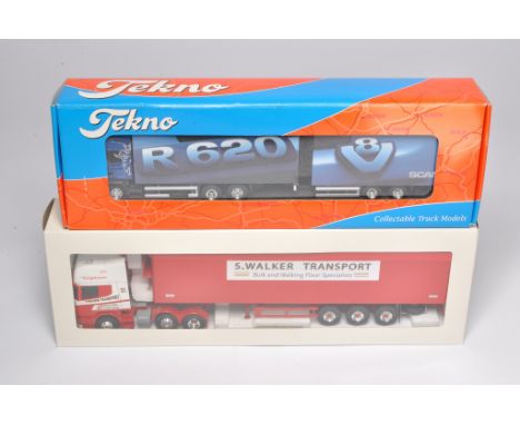 Eligor and Tekno Diecast Model Truck sets. Look to be without obvious sign of fault with original boxes. 