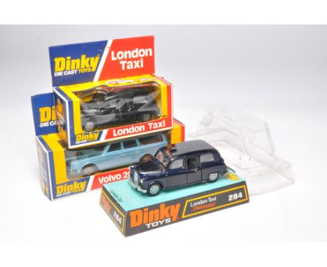 Duo of Dinky Taxi issues plus one other (Volvo). Excellent in boxes.