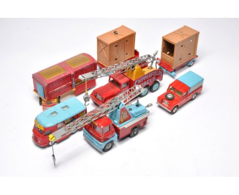 A group of loose Corgi diecast issues comprising Chipperfield series items as shown. Generally fair to good.