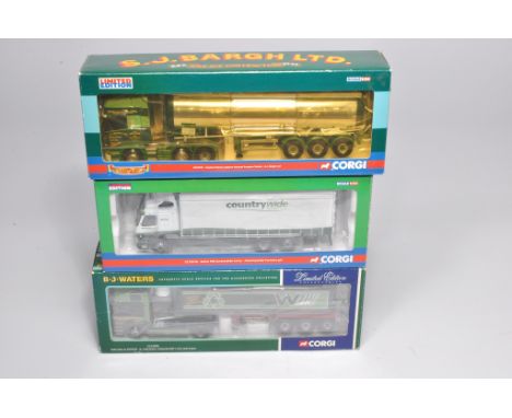 Corgi Diecast Model Trucks comprising sets in the livery of Waters, Countrywide and Bargh. Look to be without obvious sign of