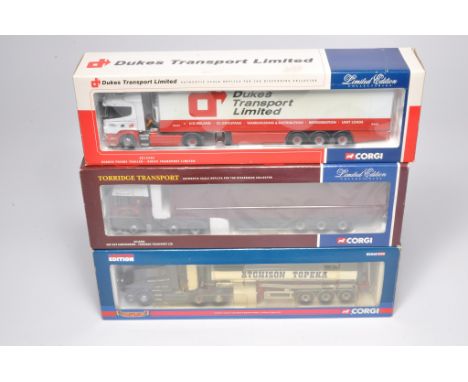 Corgi Diecast Model Trucks comprising sets in the livery of Torridge, Dukes and Aitchison. Look to be without obvious sign of