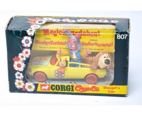 Corgi No. 807 Magic Roundabout Dougal's car. Displays very good to excellent, the odd grub mark. In good to very good box, ha