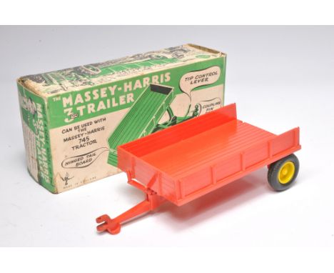 Raphael Lipkin Large Scale Plastic Massey Harris Trailer. Missing tailgate but still displays very good in good to very good 