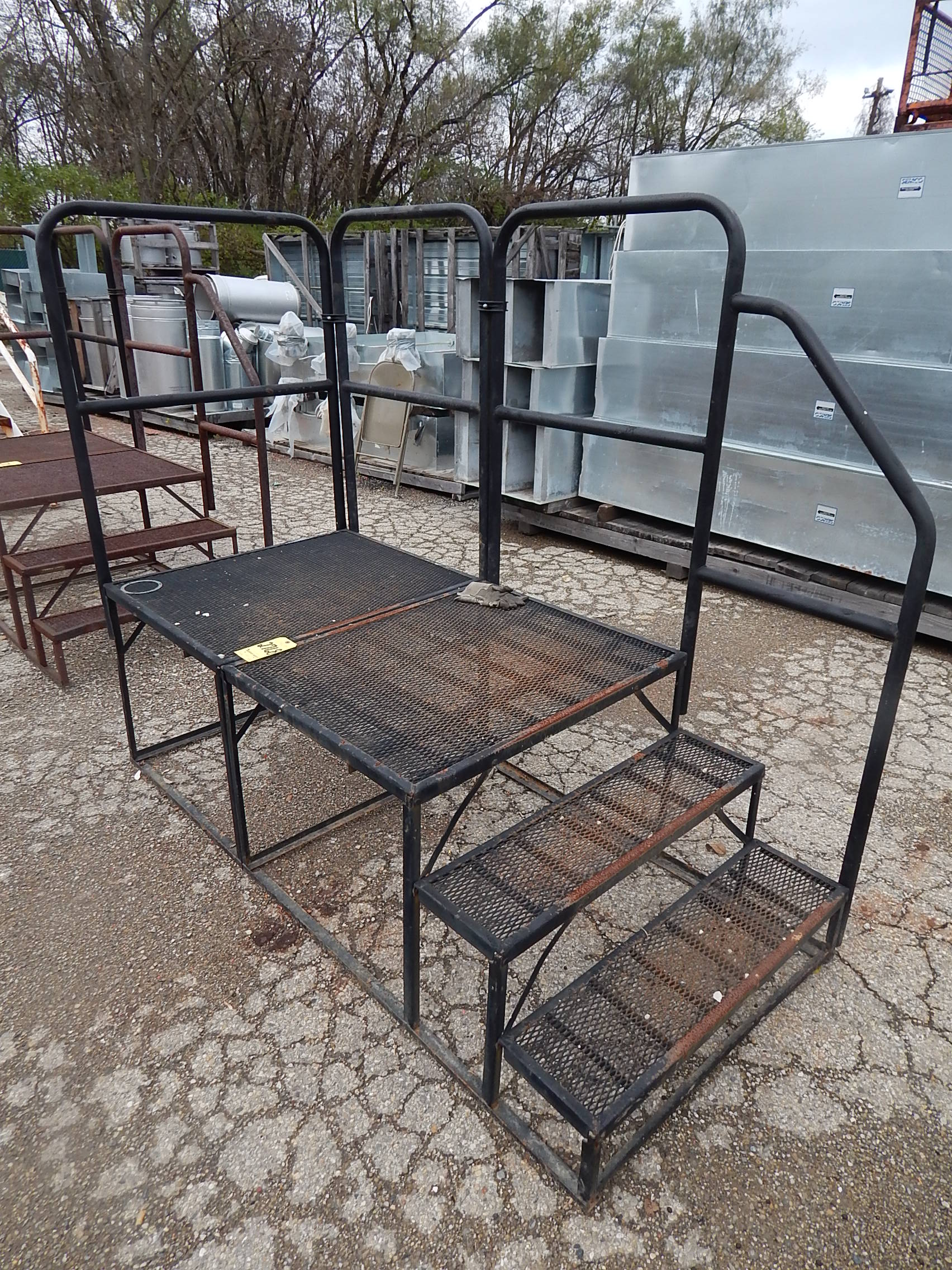 Job Site Office Trailer Steps