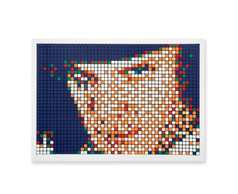 Invader (French 1969-), 'Rubik Kubrick I - Alex', 2006, screenprint in colours on wove paper, numbered from an edition of 300