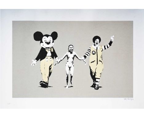 Banksy (British 1974-), 'Napalm', 2004, screenprint in colours on wove paper, signed and dated '05, numbered from an edition 