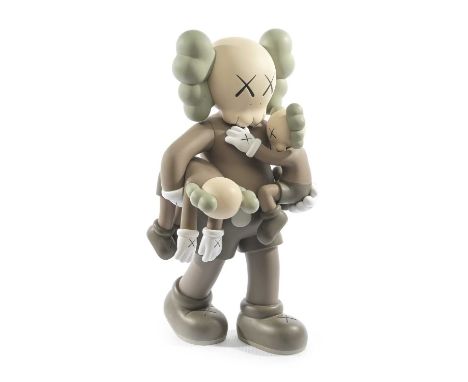 Kaws (American 1974-), 'Clean Slate (Brown)', 2018, open edition painted cast vinyl collectible, published by The Modern; 35.