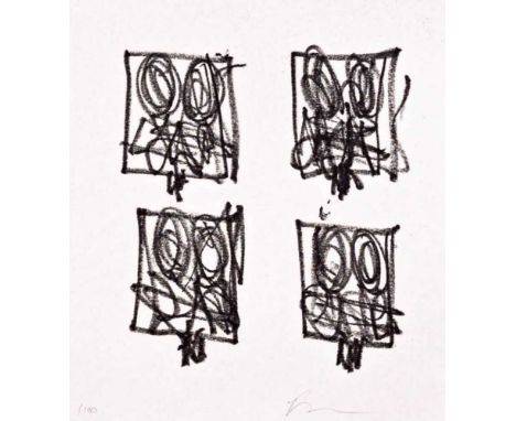Rashid Johnson (American 1977-), 'Untitled (Anxious Man)', 2023, Soft Ground Etching Hahnemühle Copperplate on 300gsm paper, 