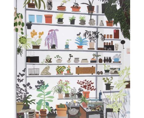 Jonas Wood (American 1977-), ‘Large Shelf Still Life Poster’, 2017, offset lithograph in colours on wove paper, published by 