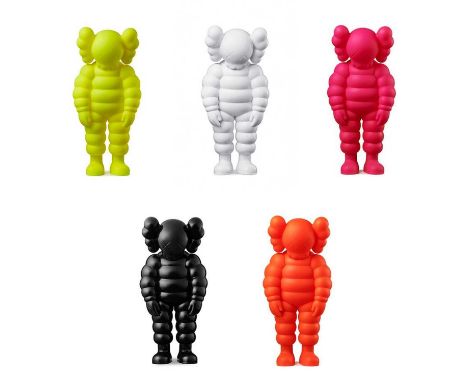 Kaws (American 1974-) 'What Party (Five Works)', 2020, a complete set of five cast vinyl figures, stamped to the underside of
