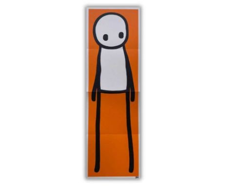 Stik (British 1979-), ‘Standing Figure (Book) (Orange)’, 2015, offset lithograph in colours on wove paper, signed in black in