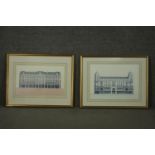 Andras Kaldor (Hungarian 1938-2022), 'Regent Street', 1989, signed lower right, and another, two
