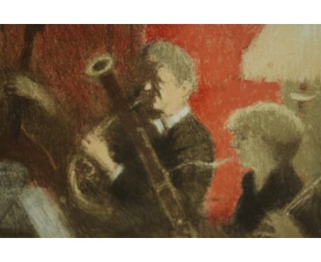 Bernard Dunstan (1920-2017). 'Schubert Octet' limited edition lithograph, 17/250, signed and numbered in pencil. H.50 W.50cm.
