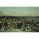 Charles E. Wagstaffe- Hand coloured engraving ,'The Golfers, A Grand Match Played Over St. Andrew'