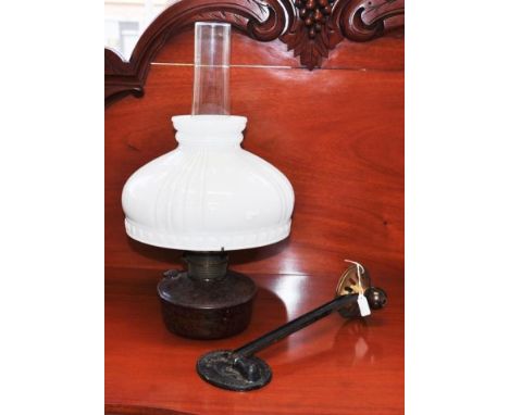 Vintage Aladdin oil lamp &amp; wall sconce