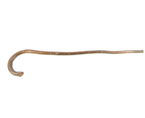 A LATE 19TH CENTURY SORCEROR'S STICK/CROOK, L 147 cm