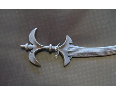 A 17TH CENTURY ALL STEEL CHILANUM DAGGER, multi fullered blade, minus scabbard