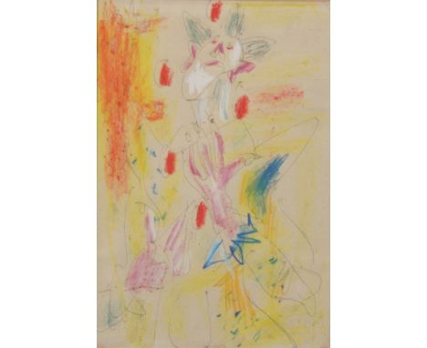 GEN PAUL (1895-1975) crayolor Â«Clown jugglerÂ» - Weight:  1.90 kg - Region: France - Sizes: H 455 mm L 365 mm - Condition: a