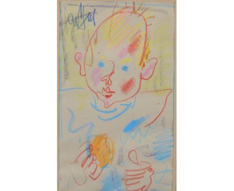 GEN PAUL (1895-1975) crayolor "Biscuit Baby" - Weight:  2.40 kg - Region: France - Sizes: H 510 mm L 380 mm - Condition: at f