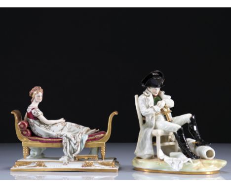 Porcelain from Saxony Napoleon and Josephine - Weight:  1.60 kg - Region: Germany - Sizes: Divers - Condition: at first sight