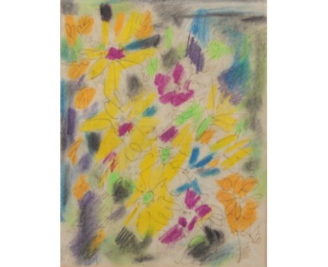 GEN PAUL (1895-1975) crayon "Bouquets of flowers" - Weight:  1.63 kg - Region: France - Sizes: H 400 mm L 340 mm - Condition: