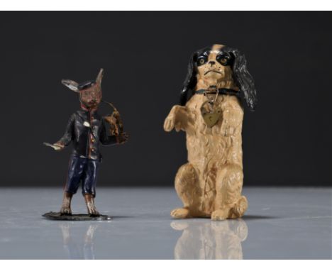 Set of 2 "dog piggy bank" and hare sinkers - Weight:  300 g - Region: Vienne - Sizes: Divers - Condition: at first sight - no