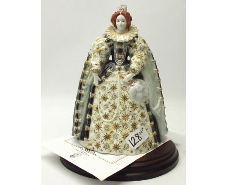 Royal Worcester 'Queens of Britain' collection figurine - Queen Elizabeth I CW311, limited edition for Compton &amp; Woodhous