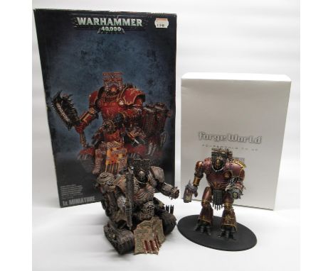 Warhammer 40k - Kytan Daemon Engine of Khorne, fully painted, with original box, and some spare parts &amp; Khorne Lord of Sk