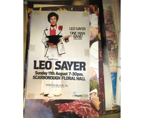 Large collection of various posters, incl. foreign travel, New Zealand, information, road safety, Rolling Stones 1990 Europe 