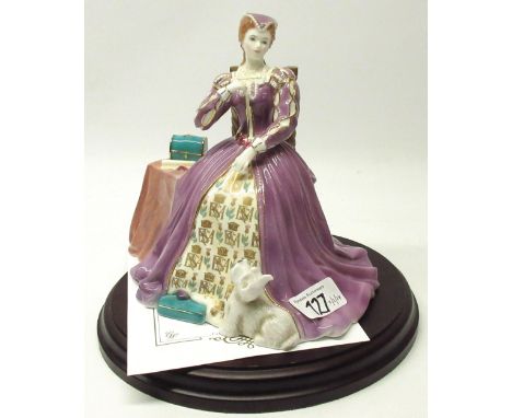 Royal Worcester 'Queens of Britain' collection figurine - Mary Queen of Scots CW374, limited edition for Compton &amp; Woodho