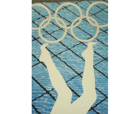 Anthea Hamilton. 'Divers'. London 2012 Olympics / Paralympics poster on satin paper. Lithograph printed by Pyramid. 80 x 60 c