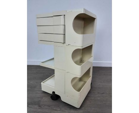 JOE COLOMBO FOR B-LINE, 'BOBY' TROLLEY STORAGE UNIT, CIRCA 1970-79 made from injection moulded ABS plastic, with modular stor