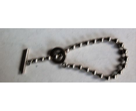 A Gucci silver .925 ball bracelet with original box / packaging, 19cm long