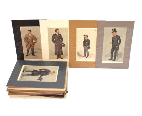 Vanity Fair - Mixed group of approximately forty-three caricatures after Spy to include; 'Agriculture', 'A Good Light Weight'