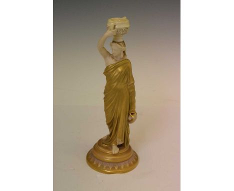 Royal Worcester porcelain figure 'The Water Carrier', factory mark with number 2/125 to base, 26cm high