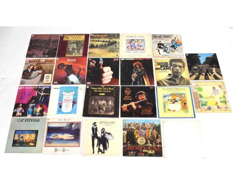 Collection of vinyl LPs to include The Beatles - White Album, Elton John - Goodbye Yellow Brick Road, Bob Dylan - The Times T