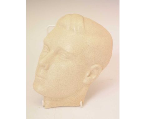 Solian Ware for Soho Pottery Royal commemorative ceramic wall plaque of Edward VIII, painted signature to verso for F.Garburt
