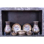 A varied collection of Chinese famille rose porcelain with hunting scenes, 20th C.