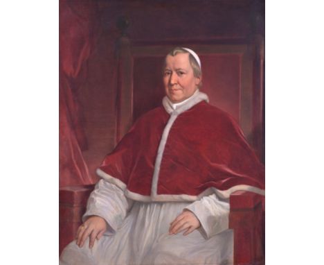 Louis Gallait (1810-1887, after): Portrait of Pope Pius IX, oil on canvas, ca. 1900126 x 100 cm