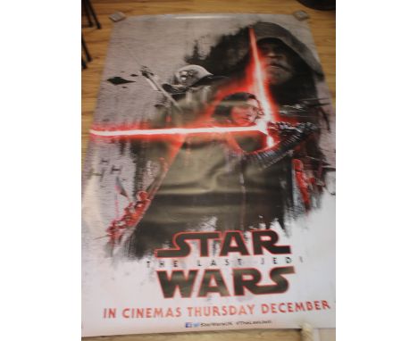 CINEMA POSTERS - STAR WARS 'THE LAST JEDI', 2017, width 154 cm together with 'From The Makers of Lord of The Rings MORTAL ENG